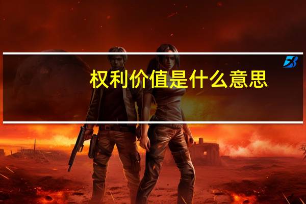 权利价值是什么意思