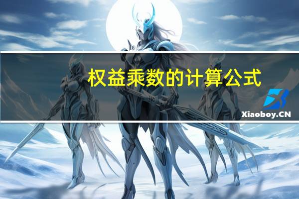 权益乘数的计算公式