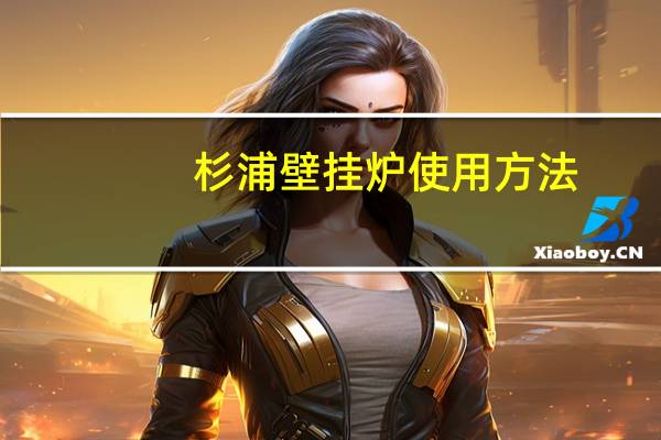 杉浦壁挂炉使用方法