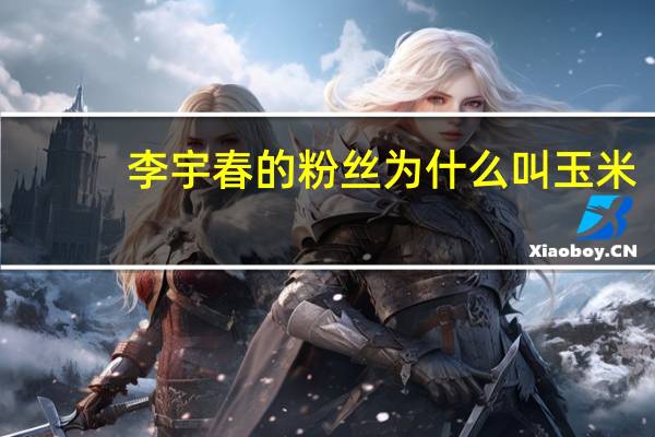 李宇春的粉丝为什么叫玉米