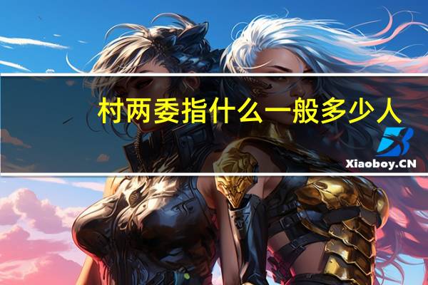 村两委指什么一般多少人