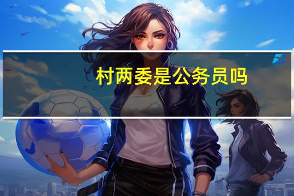 村两委是公务员吗