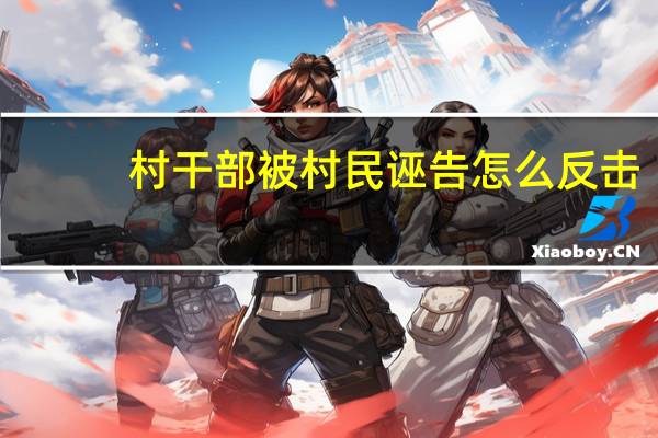 村干部被村民诬告怎么反击