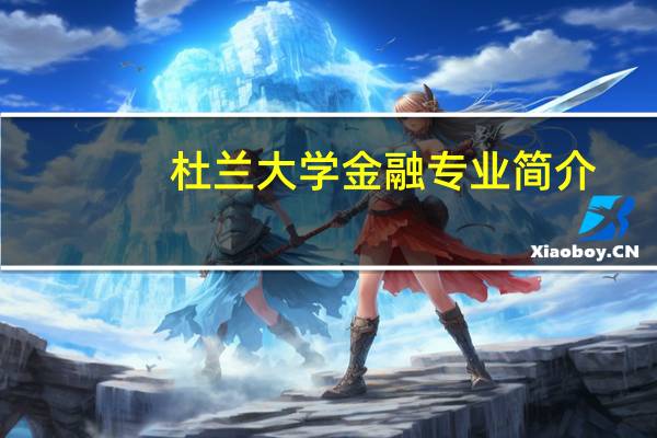 杜兰大学金融专业简介
