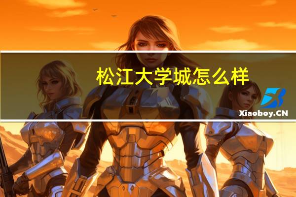 松江大学城怎么样