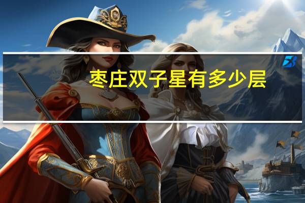 枣庄双子星有多少层