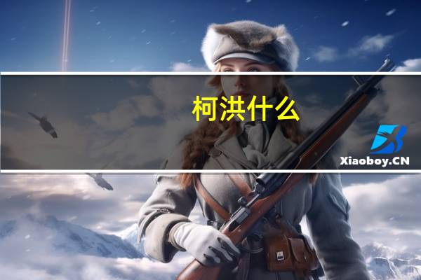 柯洪什么