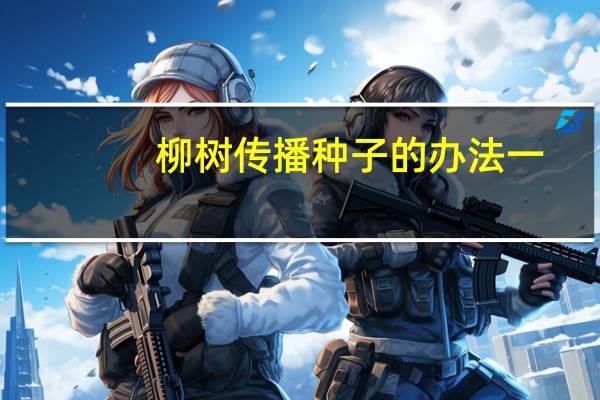 柳树传播种子的办法一