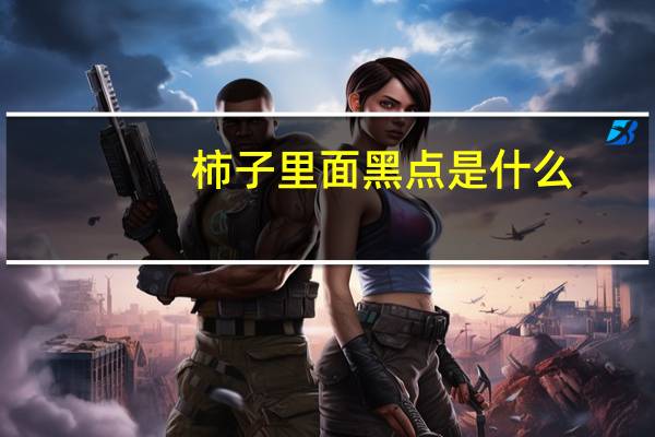 柿子里面黑点是什么