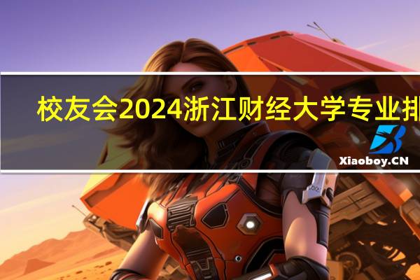 校友会2024浙江财经大学专业排名