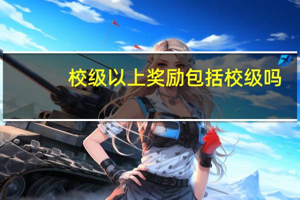 校级以上奖励包括校级吗