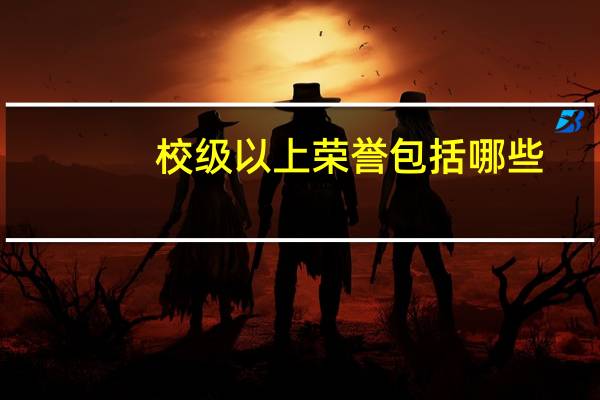 校级以上荣誉包括哪些