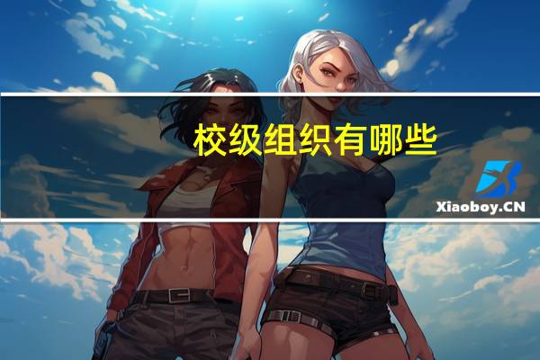 校级组织有哪些