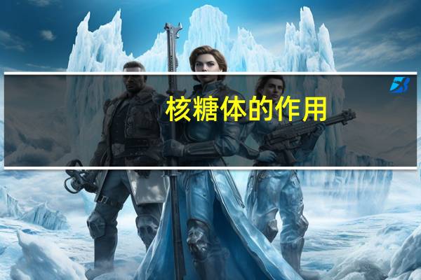 核糖体的作用