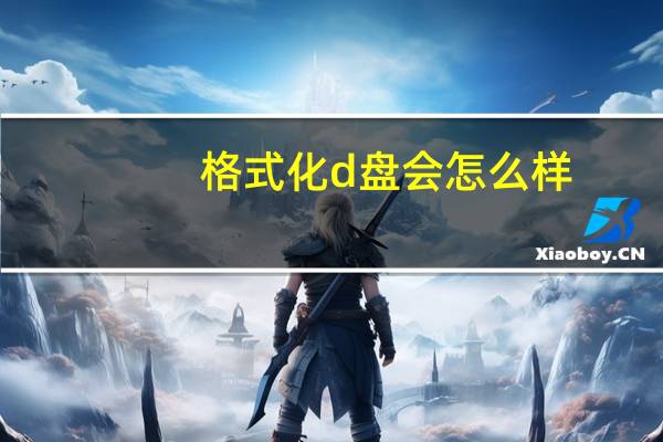格式化d盘会怎么样