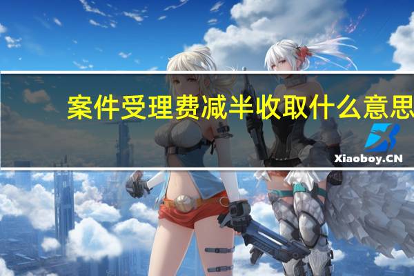 案件受理费减半收取什么意思
