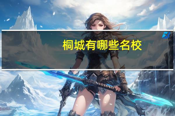 桐城有哪些名校