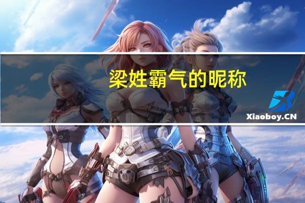 梁姓霸气的昵称