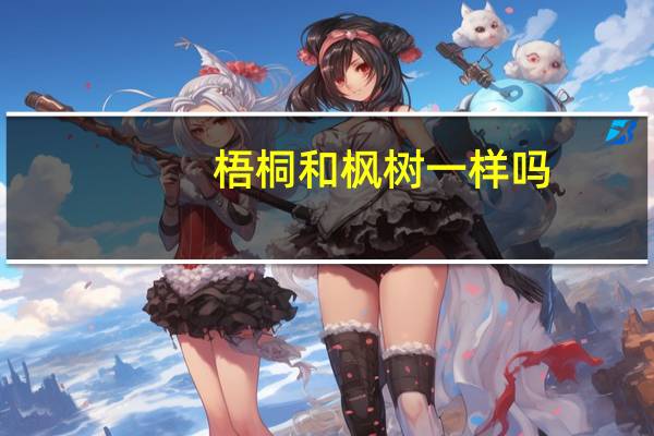 梧桐和枫树一样吗