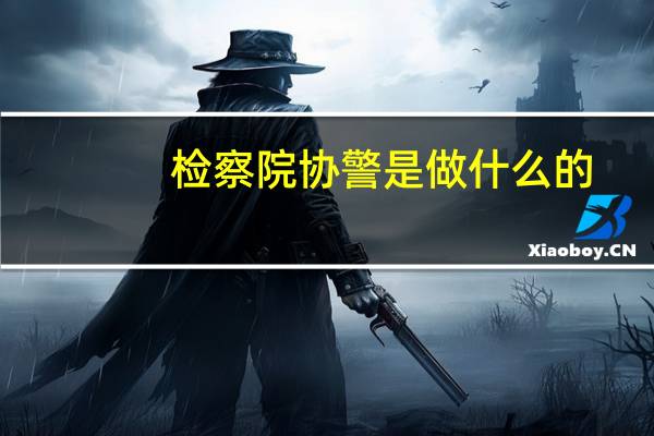 检察院协警是做什么的