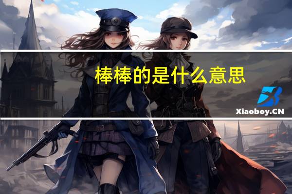 棒棒的是什么意思