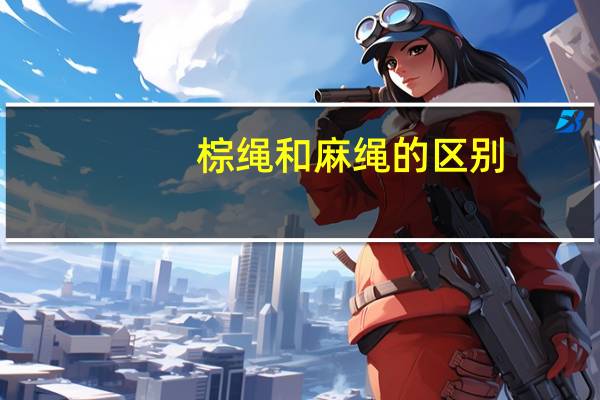 棕绳和麻绳的区别