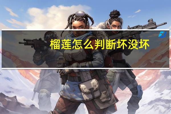 榴莲怎么判断坏没坏