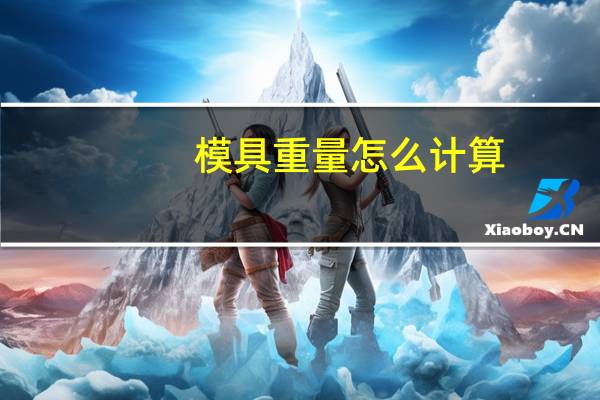 模具重量怎么计算