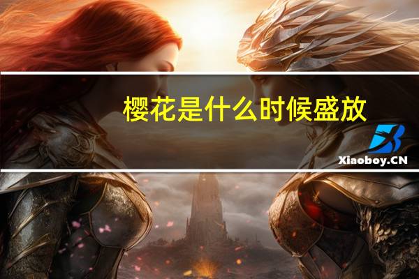 樱花是什么时候盛放