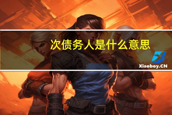 次债务人是什么意思