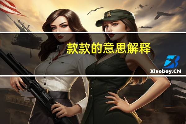 款款的意思解释