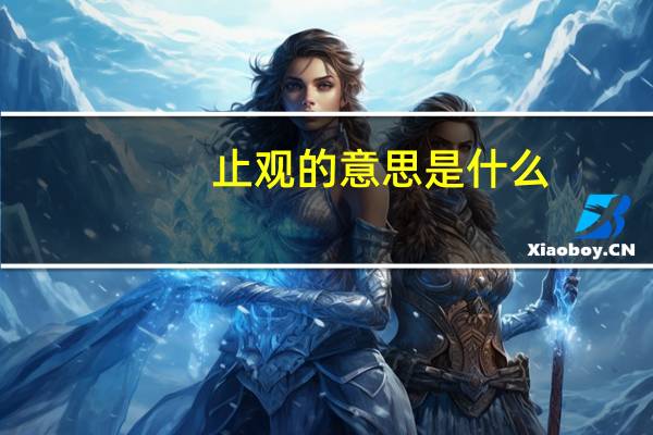 止观的意思是什么