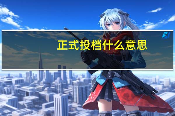 正式投档什么意思