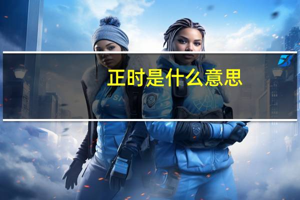 正时是什么意思