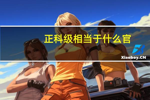 正科级相当于什么官