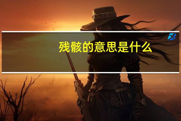 残骸的意思是什么