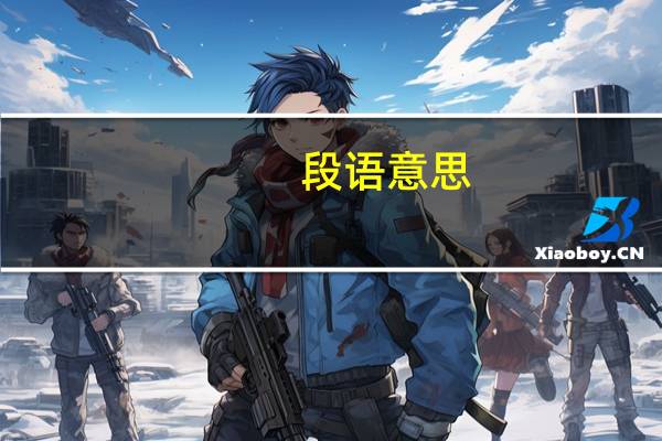 段语意思