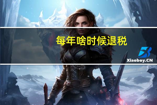 每年啥时候退税