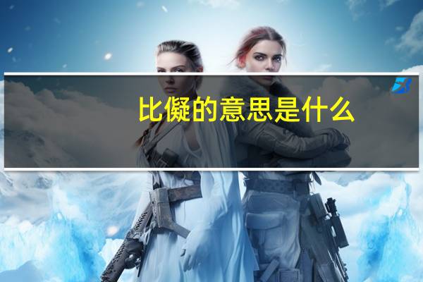 比儗的意思是什么