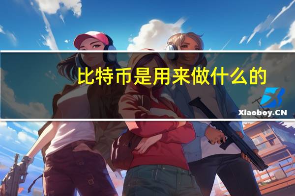 比特币是用来做什么的