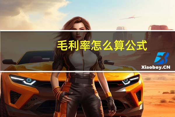 毛利率怎么算公式