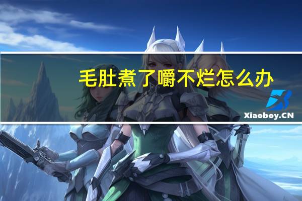 毛肚煮了嚼不烂怎么办