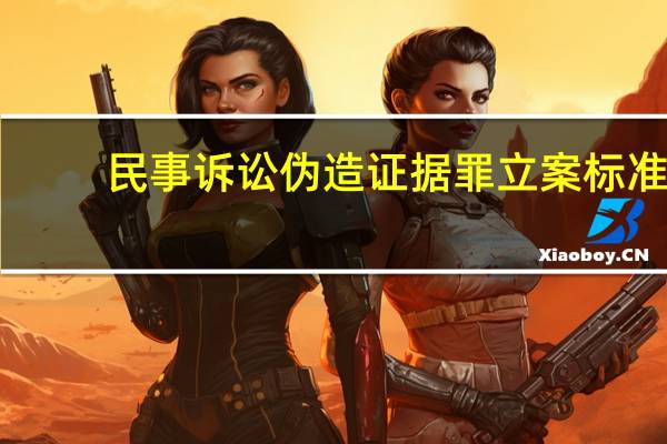 民事诉讼伪造证据罪立案标准