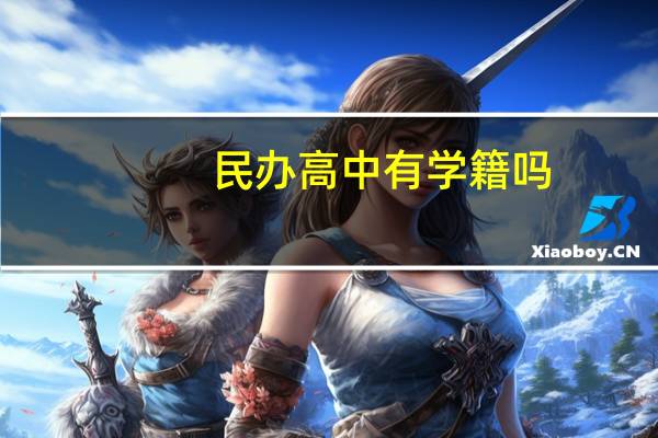 民办高中有学籍吗