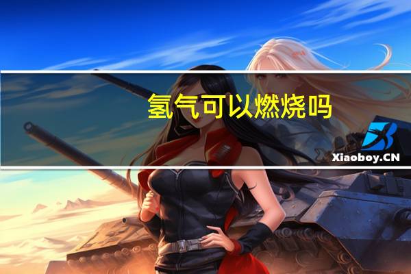 氢气可以燃烧吗