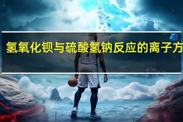 氢氧化钡与硫酸氢钠反应的离子方程式