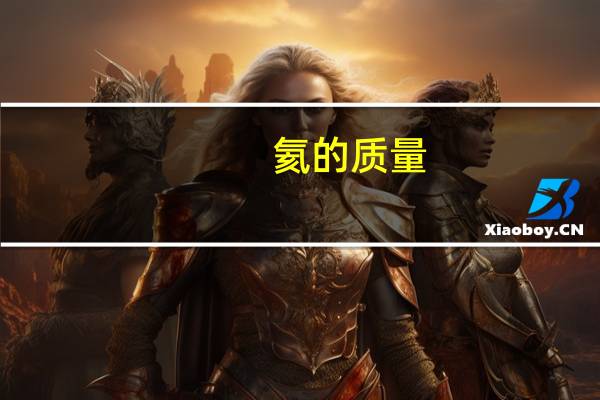 氦的质量