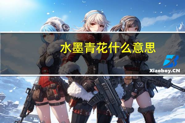 水墨青花什么意思