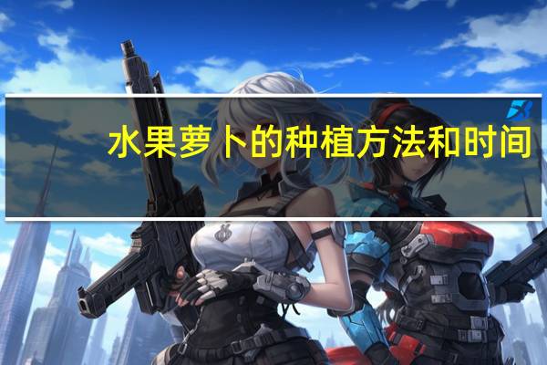 水果萝卜的种植方法和时间