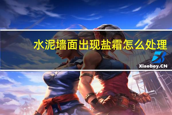 水泥墙面出现盐霜怎么处理